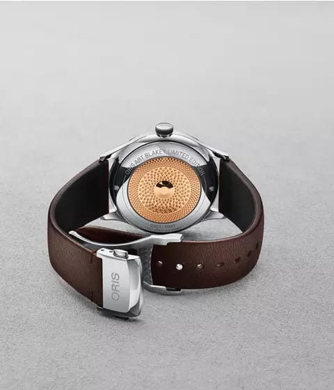 Oris Oris Artelier 01 733 7762 4081-Set, artelier швейцария мужские часы на браслете кожаный боковой вид